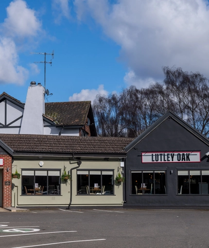 The exterior facade of the Lutley Oak.