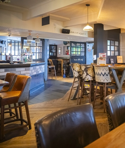 Restaurant area in a pub