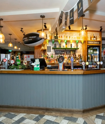 Bar area in a pub