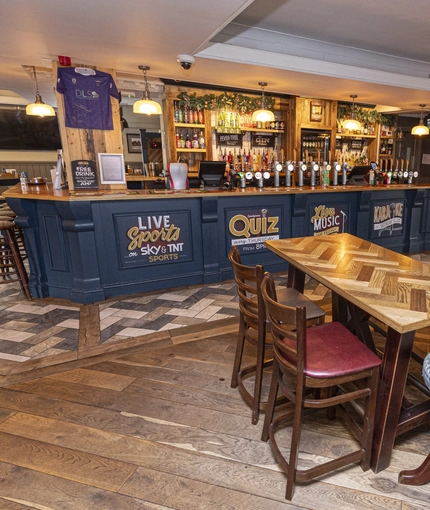 interior restaurant and seating area