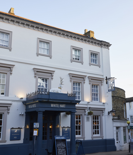 The outside of the White Hart.