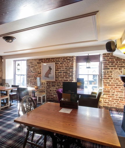 interior restaurant and seating area