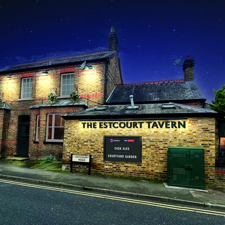 The exterior facade of The Estcourt Tavern.
