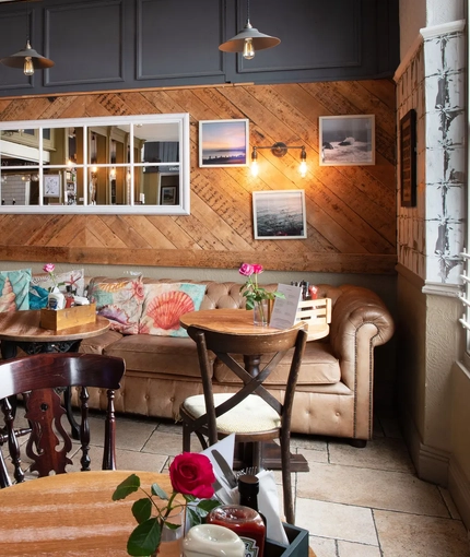 interior restaurant and seating area
