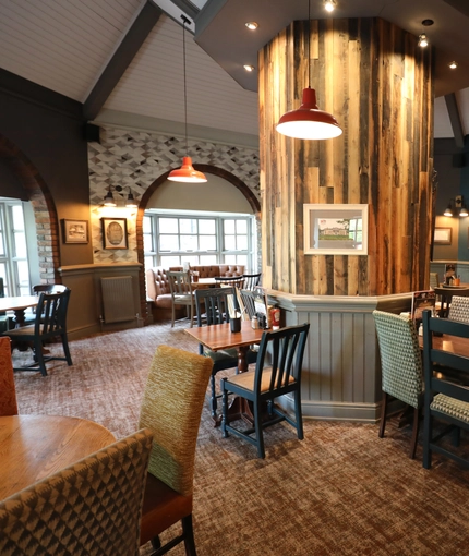 Restaurant area in a pub