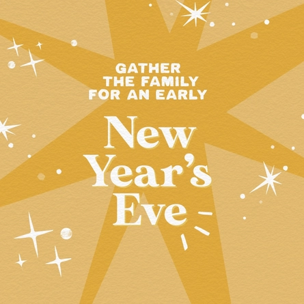 A graphic banner promoting New Years Eve at Farmhouse Inns.