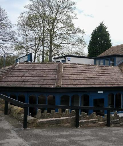 An exterior shot of the main entrance/facade & signage at the Sitwell Arms in Whiston.
