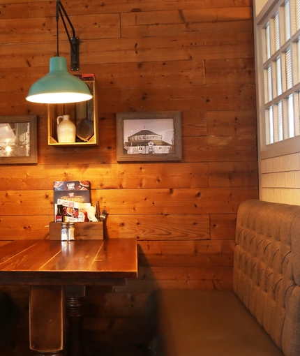interior seating area of the pub