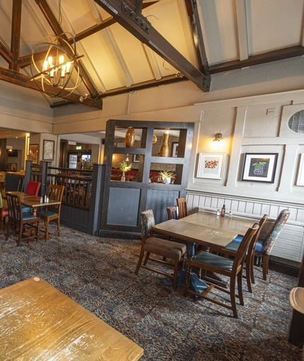 Restaurant area in a pub