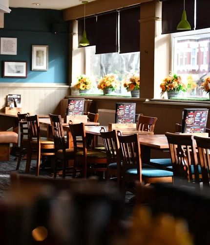 interior restaurant and seating ara