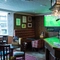 interior seating area and bar
