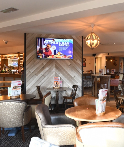 interior restaurant with seating area