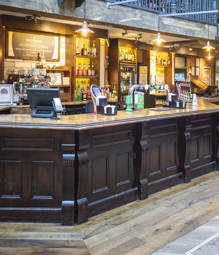 interior bar area of the pub