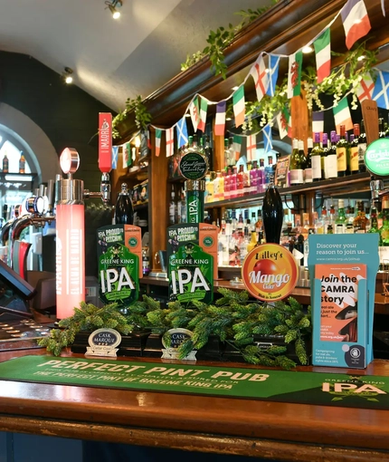 interior bar of the pub