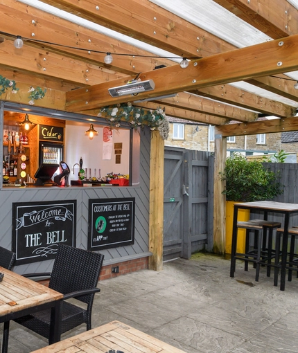 exterior beer garden