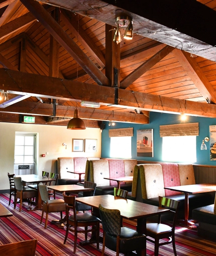 Restaurant area in a pub