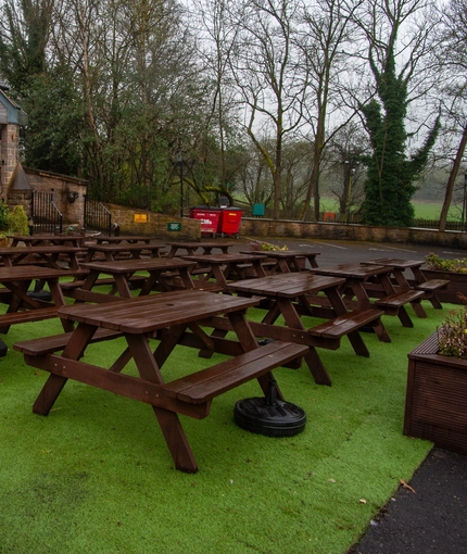 exterior beer garden