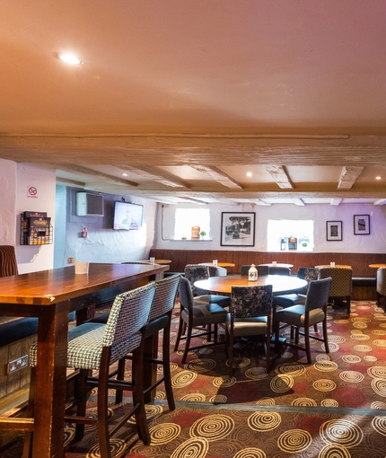 interior restaurant and seating area