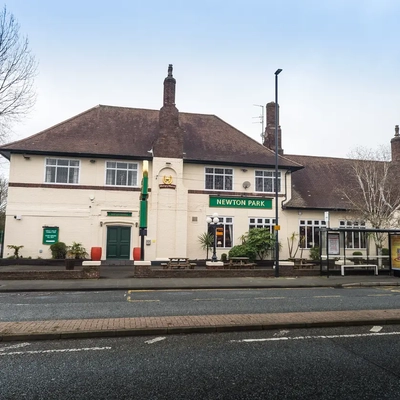 Exterior facade of a pub.