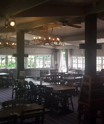 interior dining area of a pub