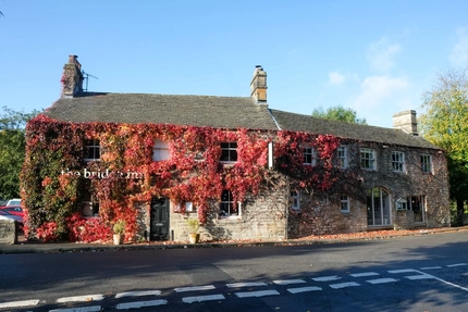 The exterior facade of the Bridge Inn.