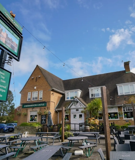 exterior beer garden