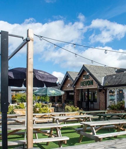 exterior beer garden