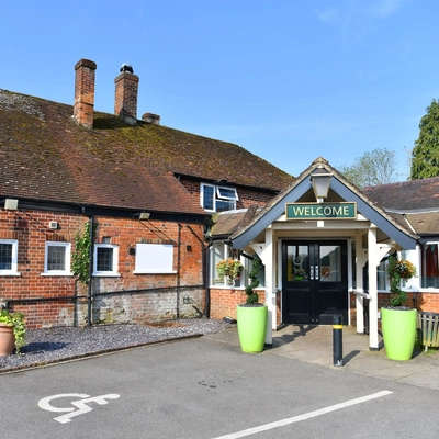 External view of a pub entrance