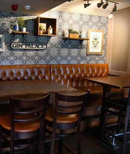 interior restaurant and seating area