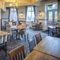 Interior dining area of a pub.