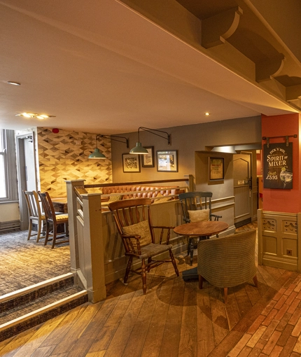 interior restaurant and seating area