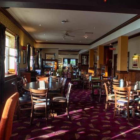 interior restaurant and seating area