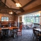 Interior dining area of a pub.