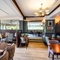 The interior restaurant seating area at The Two Greens.