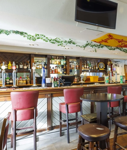 interior restaurant and seating area