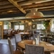 The interior restaurant seating area at The Fox & Hounds in Wimborne.