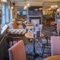 interior of the restaurant and seating area