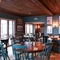 Interior dining area of a pub.