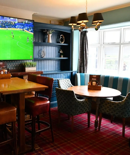 interior restaurant and seating area