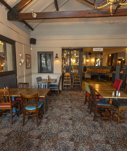 Restaurant area in a pub