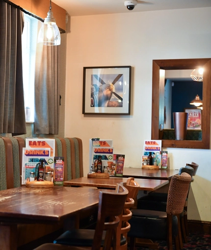 interior dining area of a pub