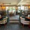 Interior seating area in a pub restaurant