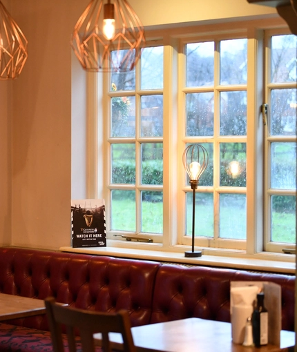 interior dining area of a pub