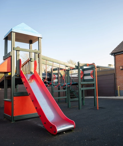 The exterior play area at the Gatehouse.