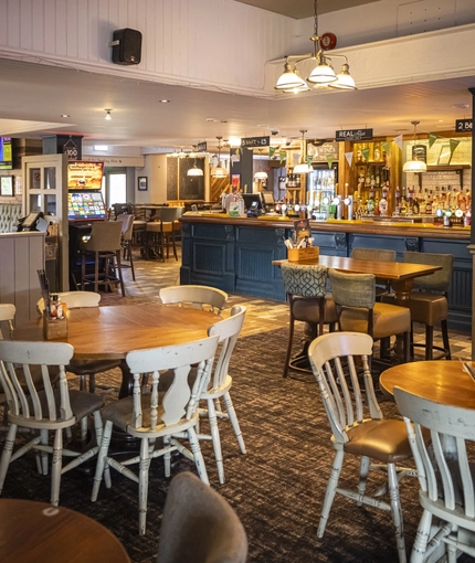 interior restaurant and seating area