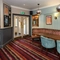 Interior dining area of a pub.