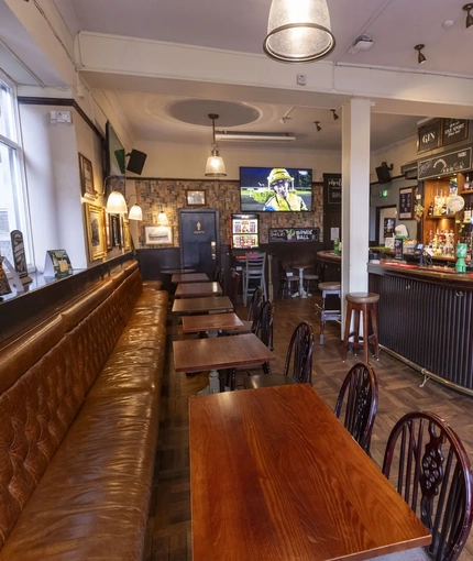 interior bar and seating area