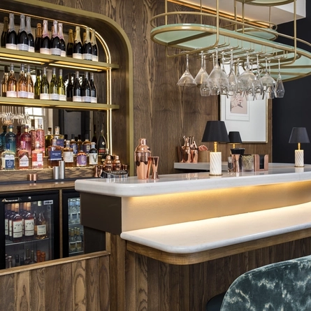 The bar in the White Horses.