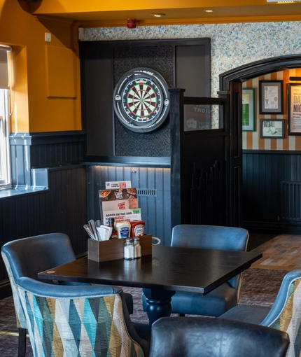Interior restaurant and seating area at the Mill House Cheshire.