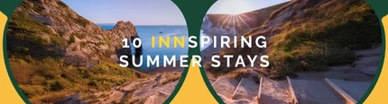A banner promoting '10 in spring summer stays' for Greene King Inns.